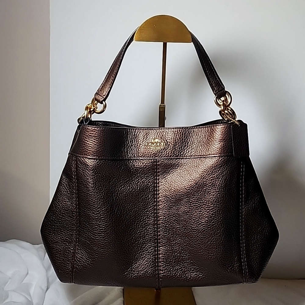 Coach Small Lexi Shoulder Bag F29174 Bronze/Light Gold Coach